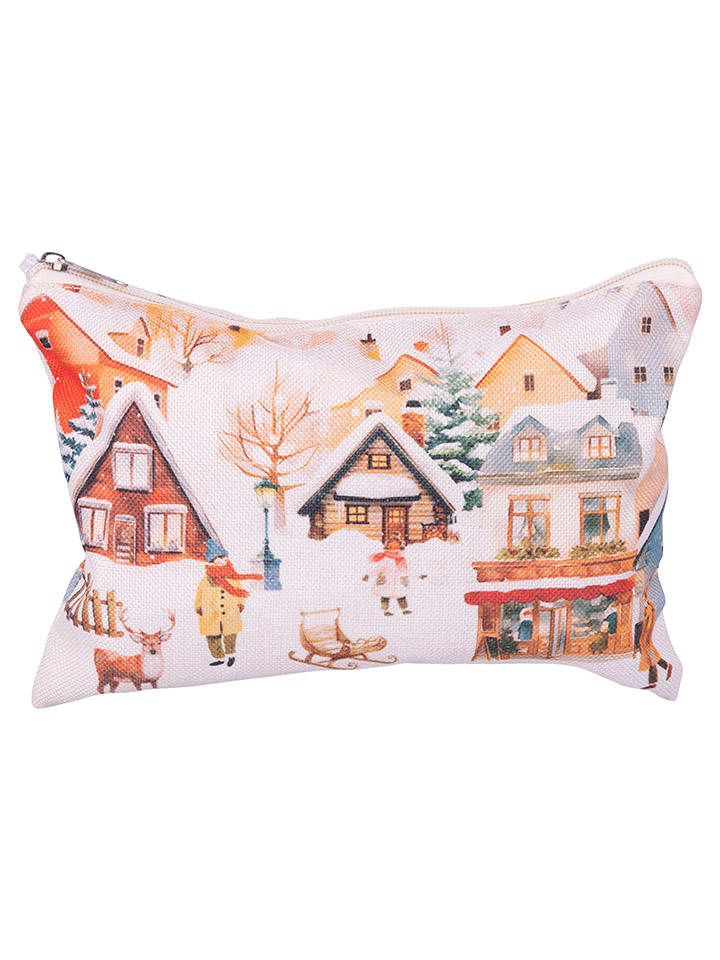 Villa d´Este Kosmetyczka "Winter Village" ze wzorem rozmiar: onesize