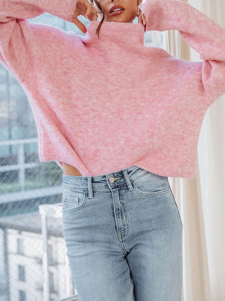 LA Angels Sweter w kolorze jasnoróżowym rozmiar: L