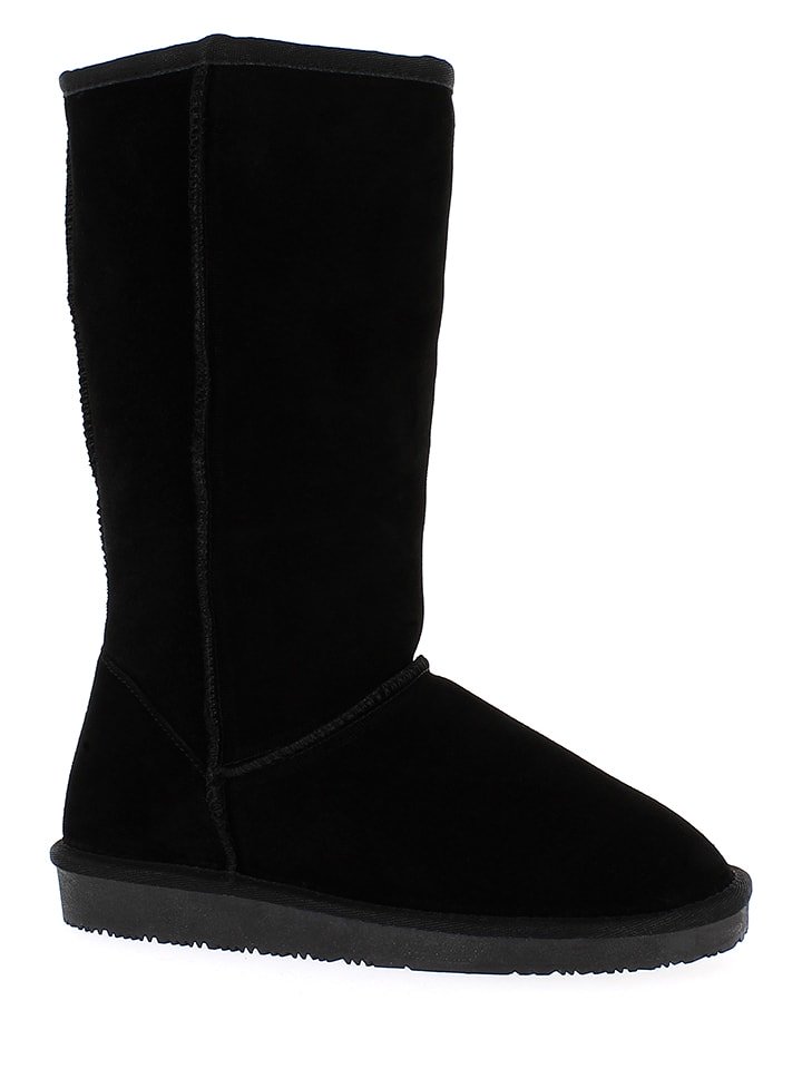 Gooce Skórzane kozaki zimowe "Elidir" w kolorze czarnym rozmiar: 36