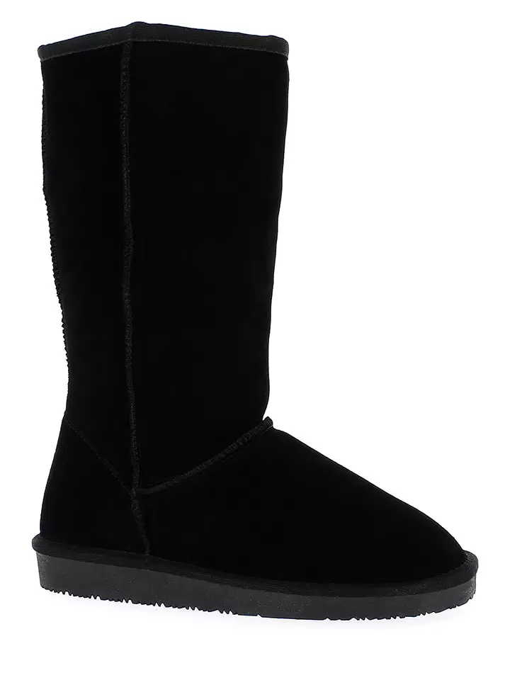 Gooce Skórzane kozaki zimowe "Elidir" w kolorze czarnym rozmiar: 36