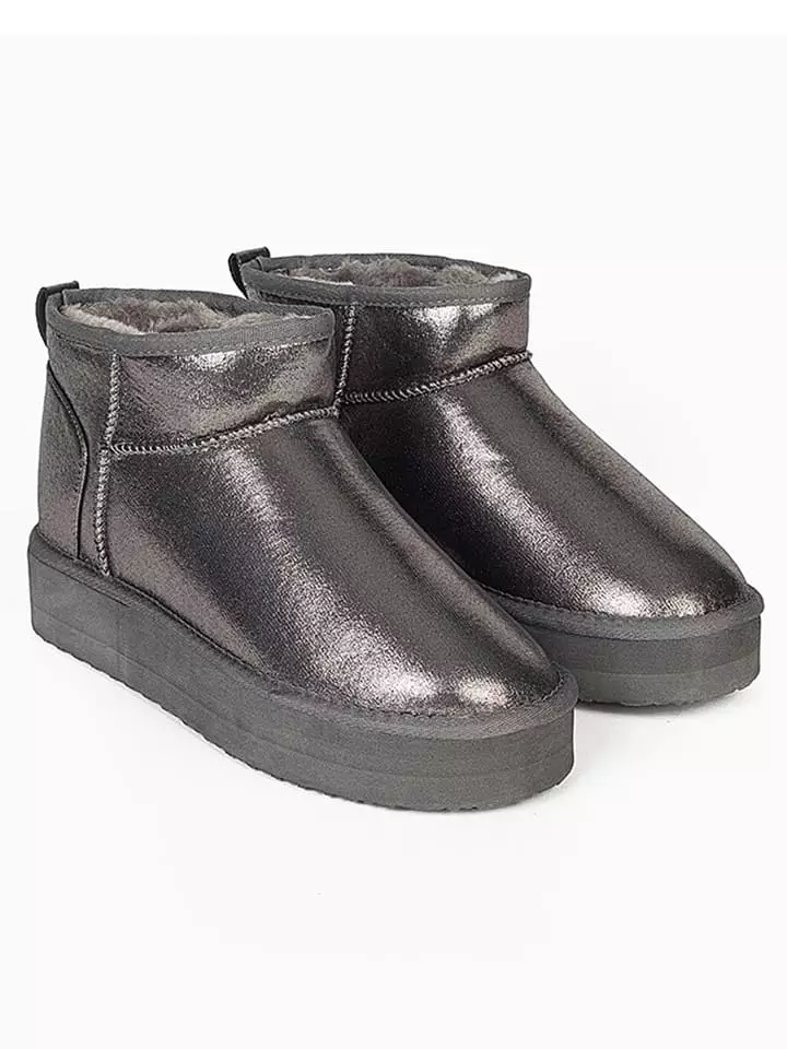 ISLAND BOOT Botki "Miley" w kolorze srebrnym rozmiar: 39