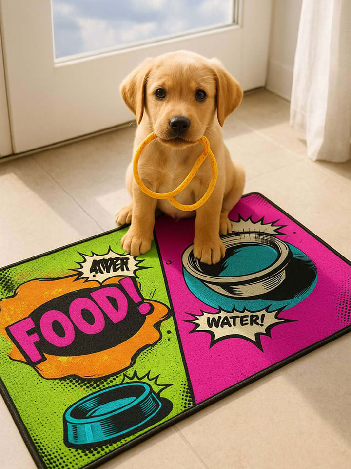 Paws&Whiskers Podkładka ze wzorem pod miski - 40 x 70 cm rozmiar: onesize