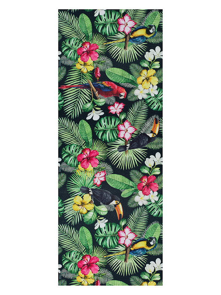 Atticgo Chodnik "Sprinty" w kolorze czarno-zielono-jasnoróżowym rozmiar: 52x100 cm