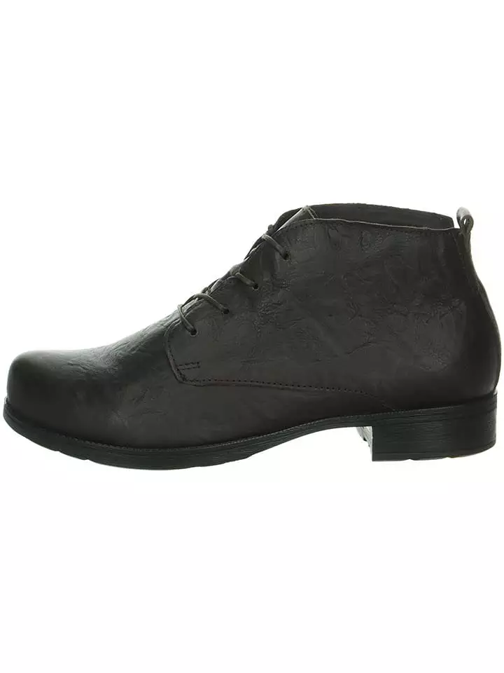 Think! Skórzane trzewiki w kolorze czarnym rozmiar: 41