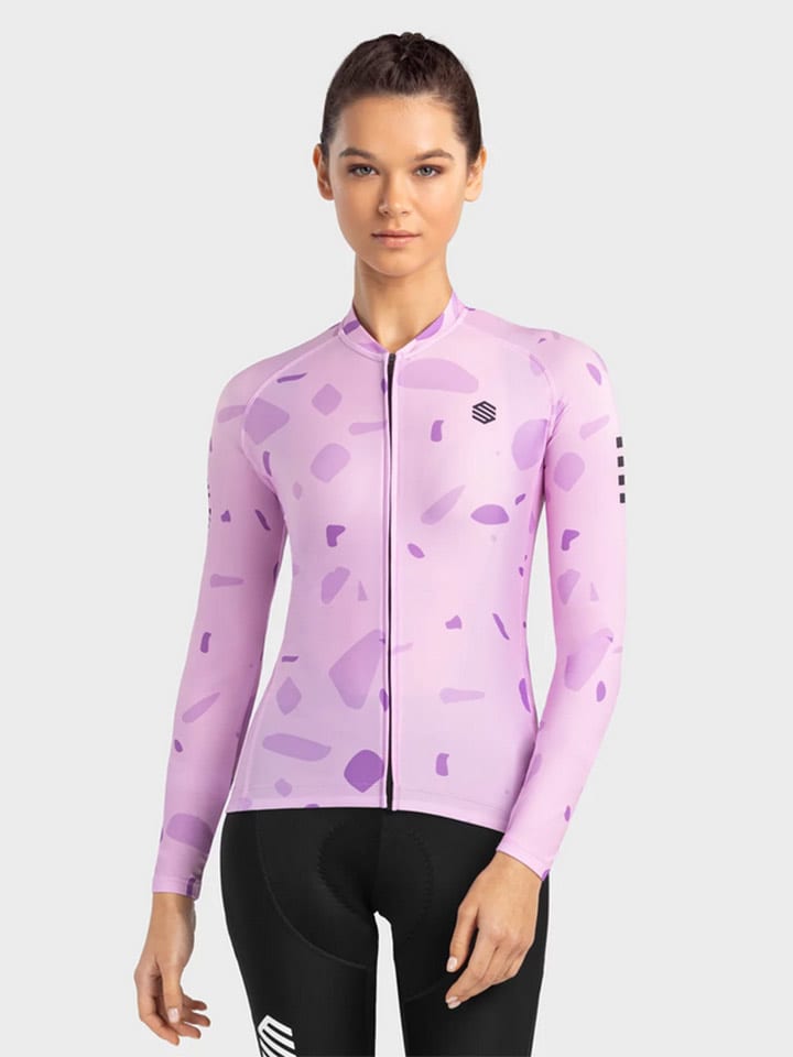 Siroko Koszulka kolarska "M2 Annie" w kolorze jasnoróżowym rozmiar: L