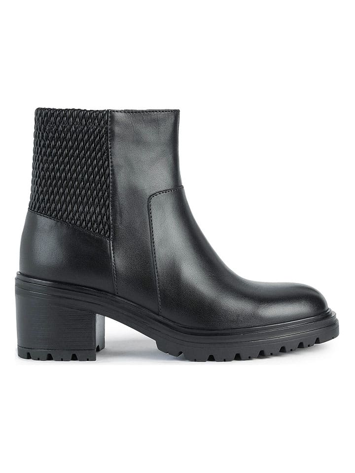 Geox Skórzane botki "Damiana" w kolorze czarnym rozmiar: 38