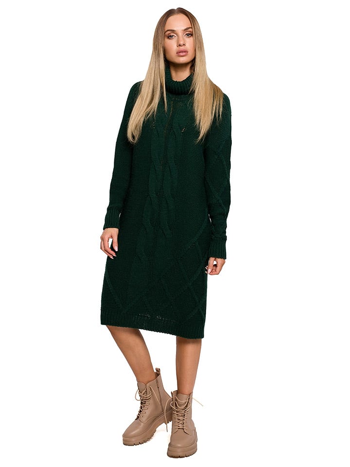 made of emotion Sukienka w kolorze ciemnozielonym rozmiar: S/M