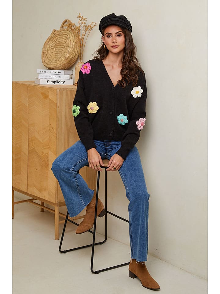 Soft Cashmere Kardigan w kolorze czarnym rozmiar: 38/40