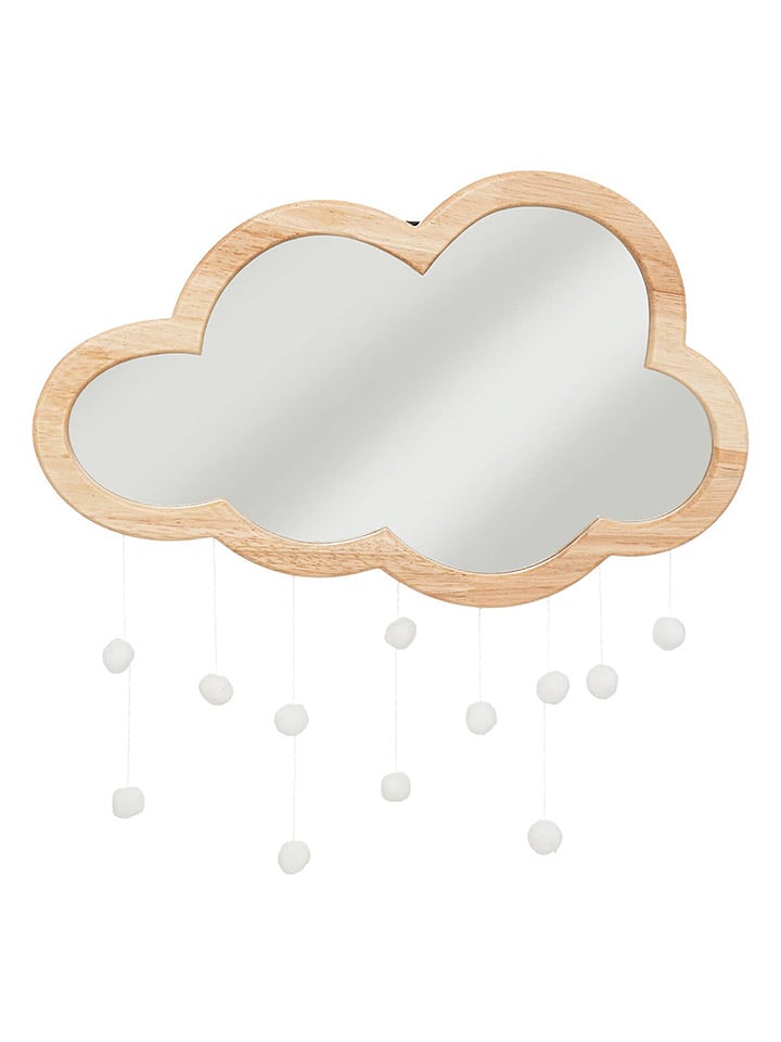 WellHome for Kids Lustro ścienne w kolorze jasnobrązowym - 36 x 40 cm rozmiar: onesize