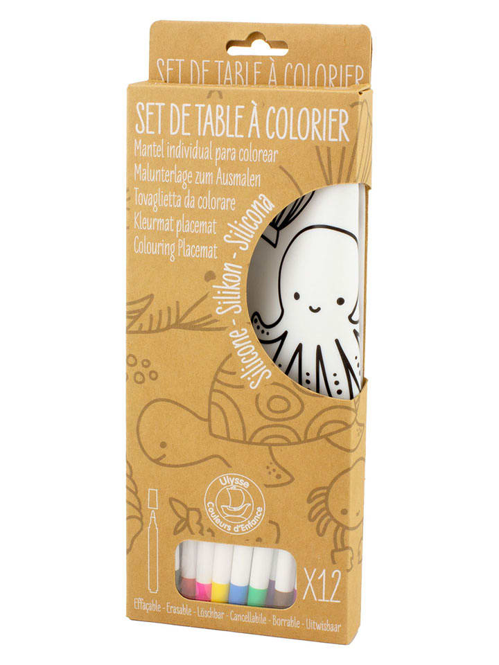 Ulysse Silikonowa mata "Ocean" do malowania - 3+ rozmiar: onesize