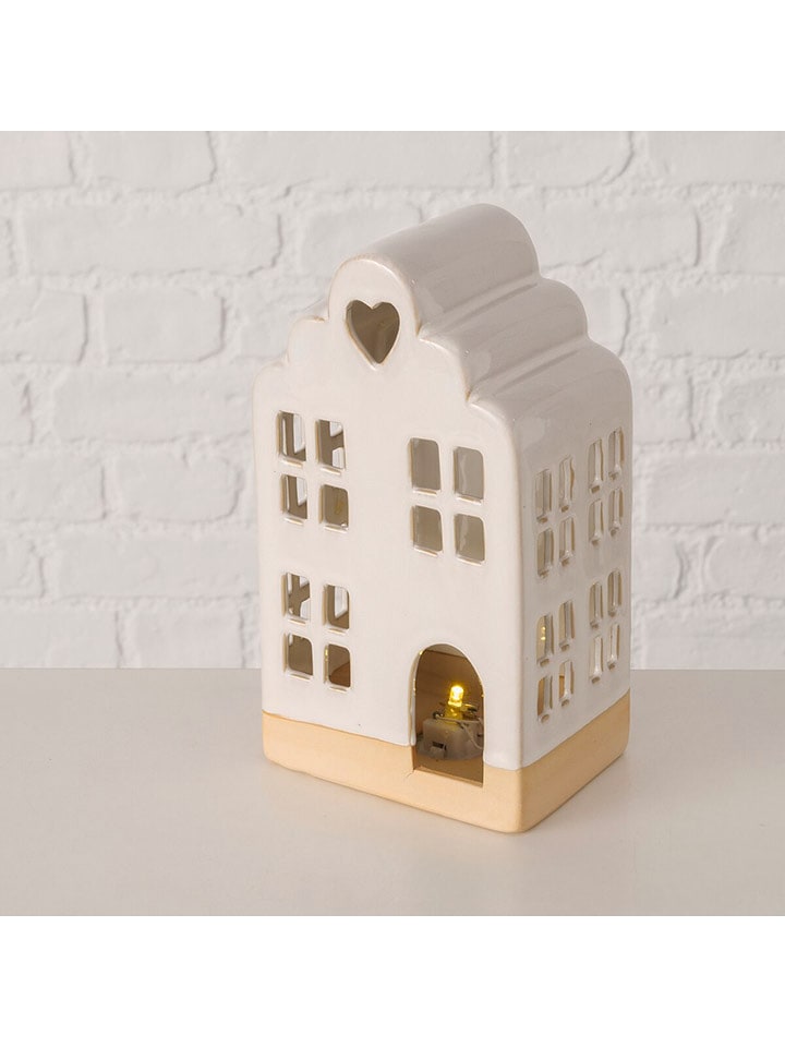 Boltze Dekoracja LED "Burgos" w kolorze kremowo-beżowym - 11,5 x 21 x 8,5 cm rozmiar: onesize