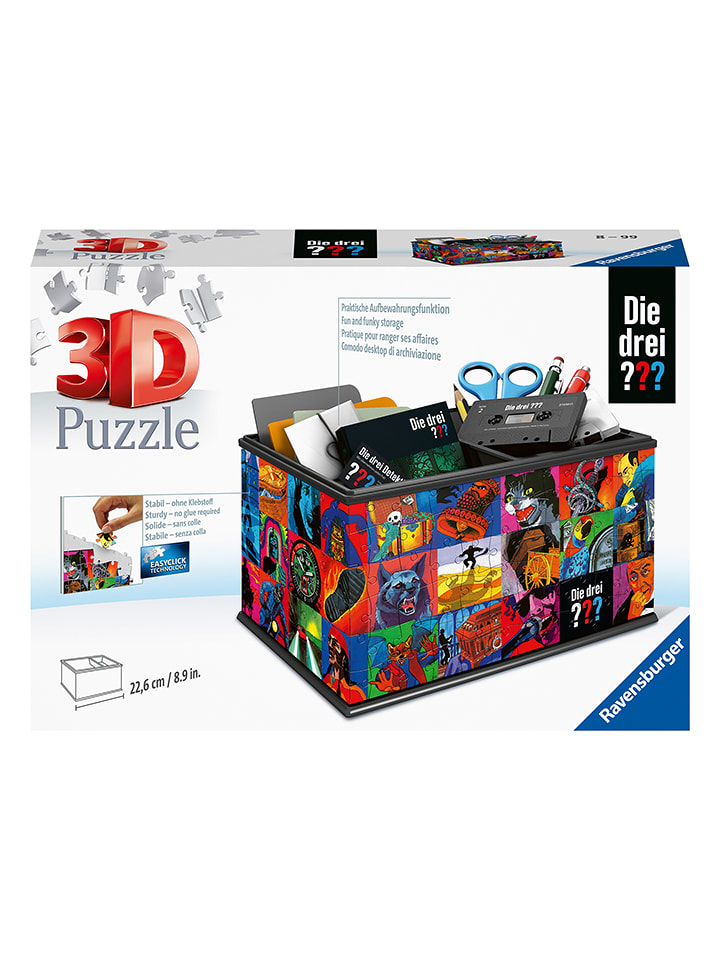 Ravensburger 216-częściowe puzzle 3D "Die drei ??? storage box" - 8+ rozmiar: onesize