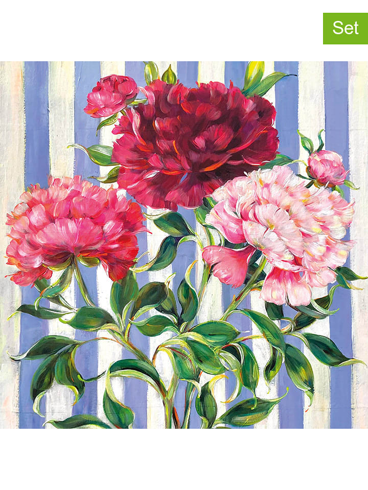 ppd Serwetki (40 szt.) "Hikari" w kolorze jasnoróżowo-niebieskim rozmiar: onesize