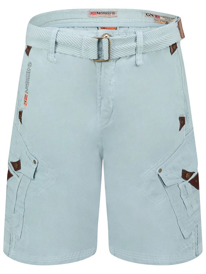 Geographical Norway Bermudy "Peunut" w kolorze błękitnym rozmiar: S