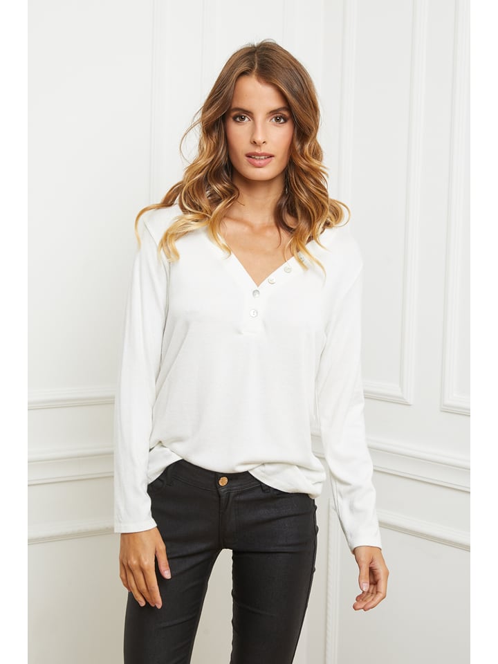 Joséfine Sweter "Abana" w kolorze białym rozmiar: S