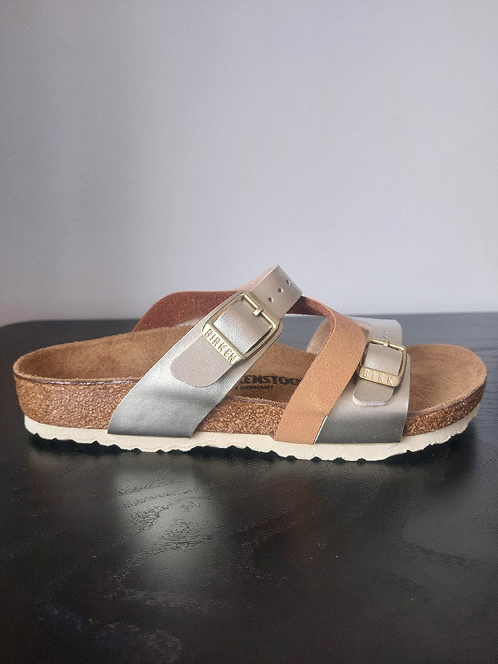 Birkenstock Klapki "Salina" w kolorze złoto-jasnobrązowym rozmiar: 31
