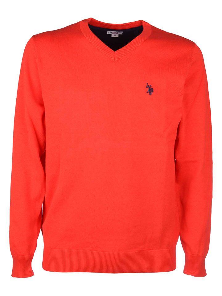 U.S. Polo Assn. Sweter w kolorze czerwonym rozmiar: L