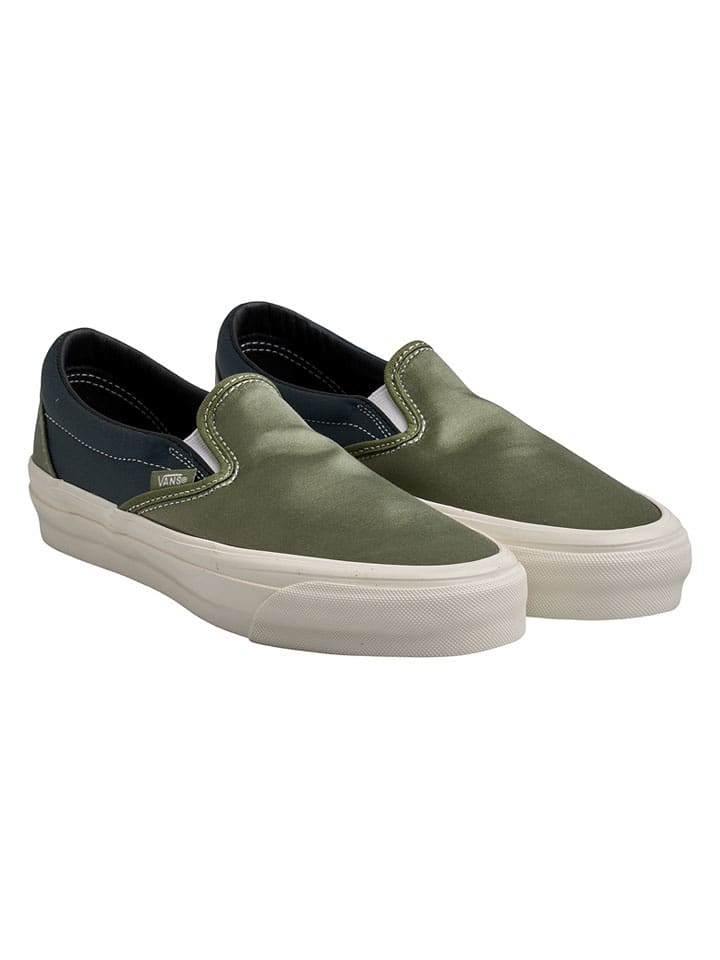 Vans Slippersy "Reissue 98" w kolorze granatowo-oliwkowym rozmiar: 38