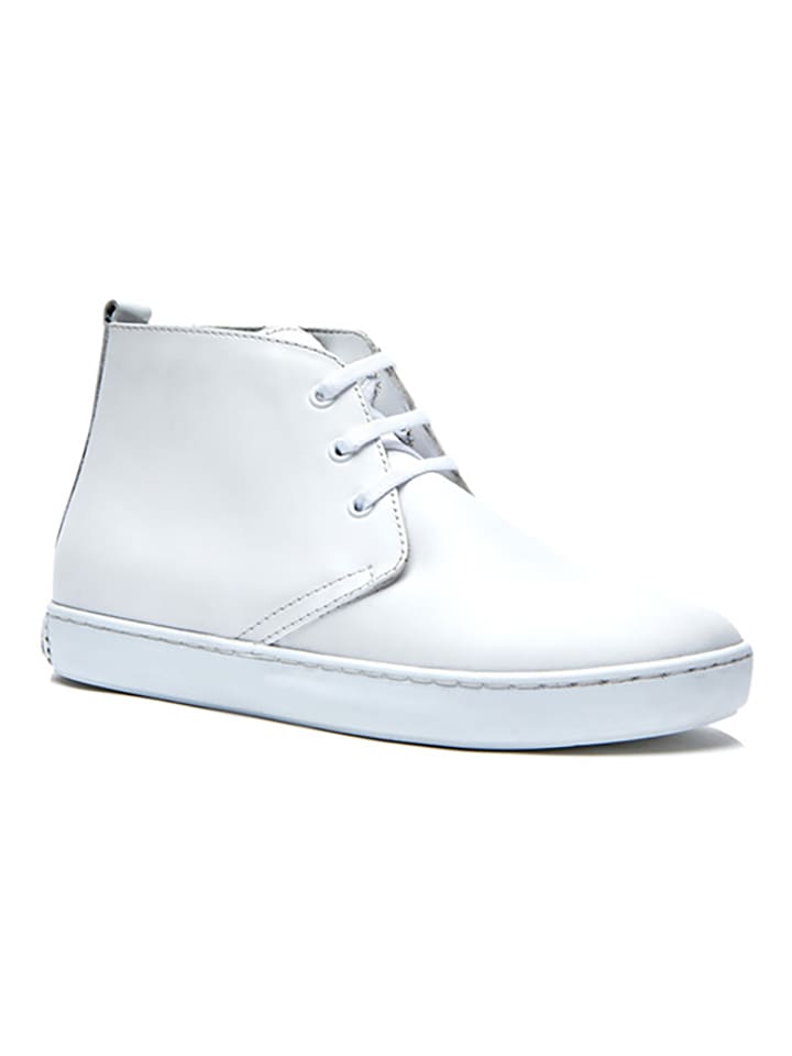 Comfortfusse Skórzane trzewiki w kolorze białym rozmiar: 36