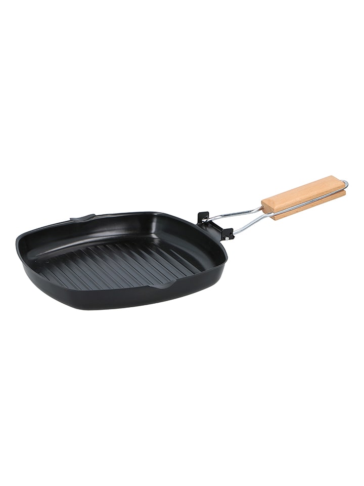 Alpina Patelnia grillowa w kolorze czarnym - Ø 24 cm rozmiar: onesize
