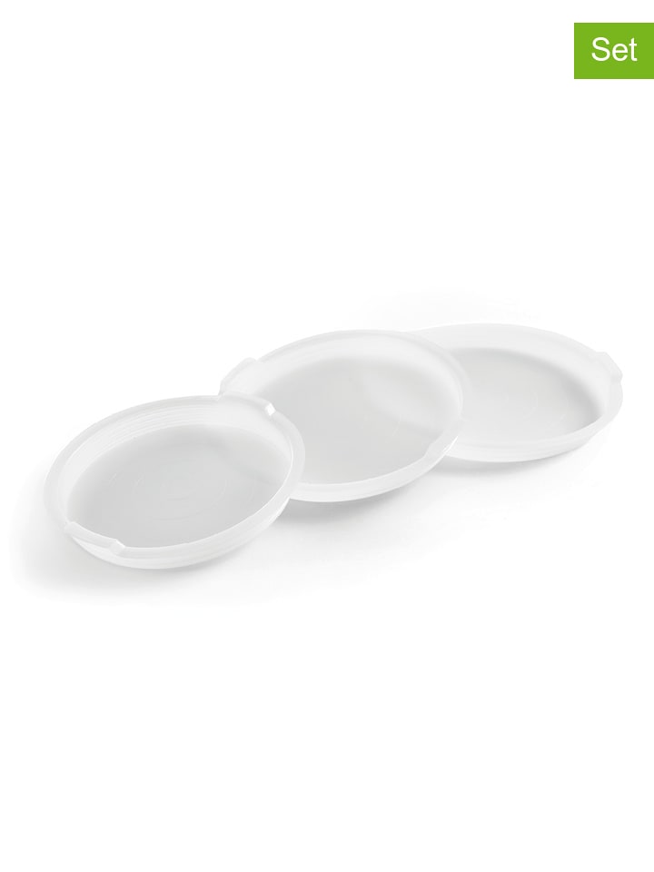 Brandt Pokrywki (3 szt.) w kolorze białym rozmiar: onesize