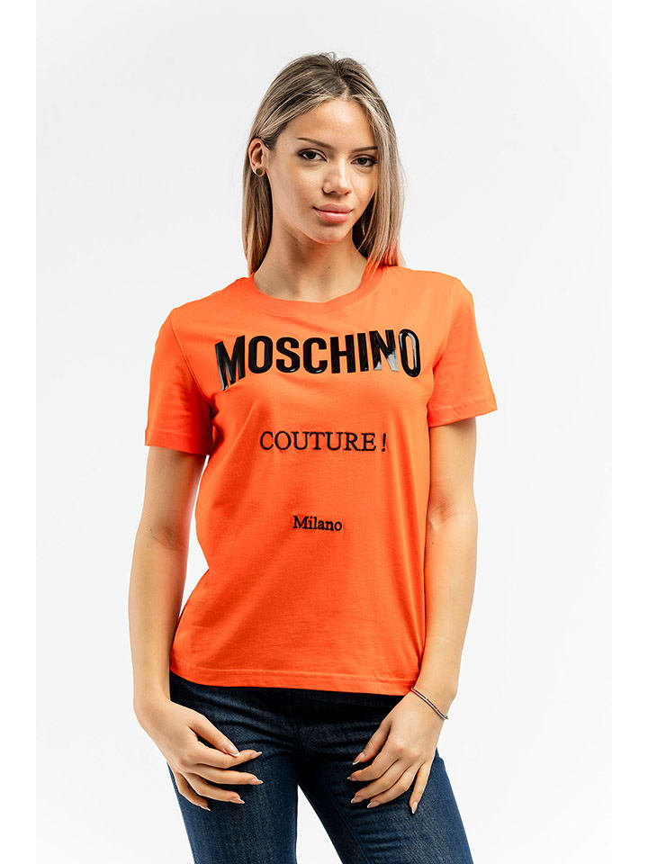 Moschino Koszulka w kolorze pomarańczowym rozmiar: 48