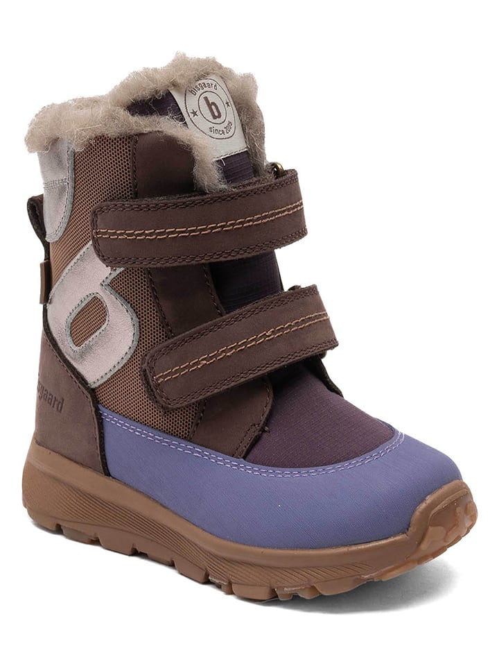 bisgaard Botki zimowe w kolorze brązowo-fioletowym rozmiar: 26
