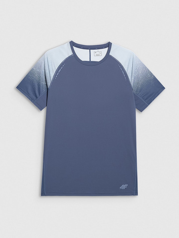 4F Koszulka sportowa w kolorze niebieskoszarym rozmiar: S