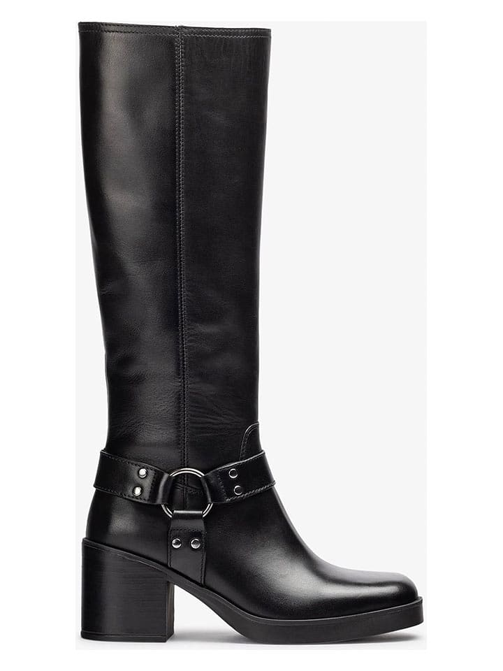 Unisa Skórzane kozaki w kolorze brązowym rozmiar: 40