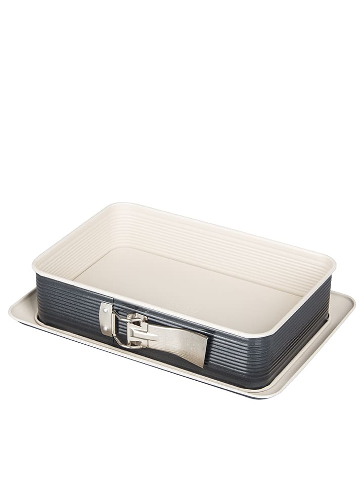 Zenker Tortownica "Crème Noir" w kolorze antracytowo-kremowym - 28 x 18 cm rozmiar: onesize