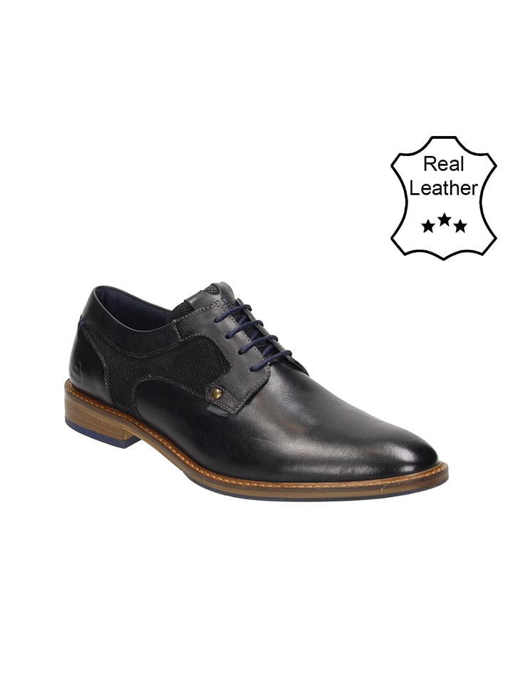 Bullboxer Skórzane trzewiki w kolorze czarnym rozmiar: 43