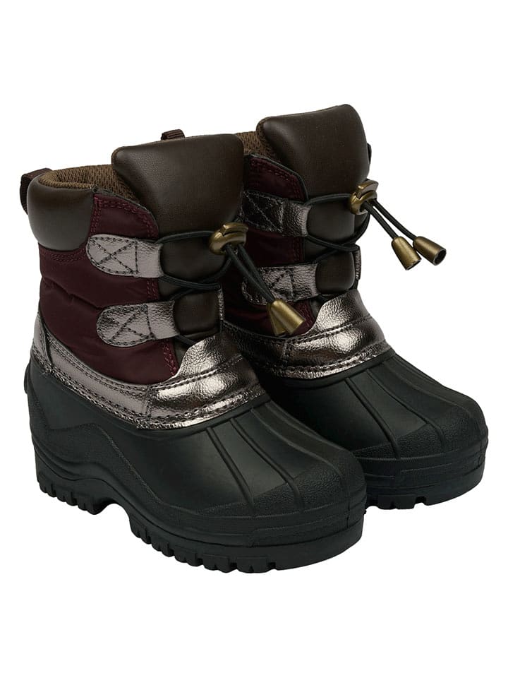 mikk-line Botki zimowe w kolorze czarno-czerwonym rozmiar: 31