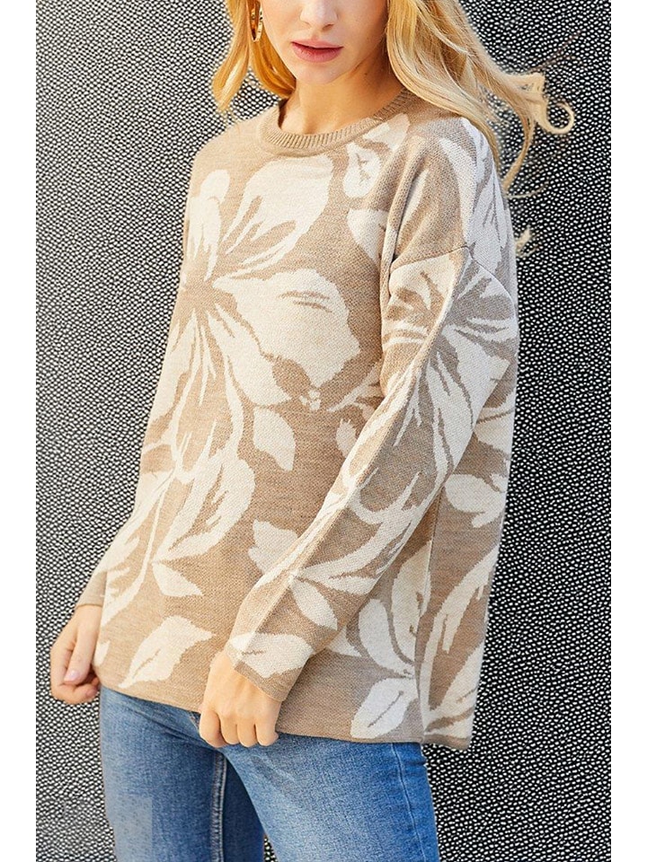 LA Angels Sweter w kolorze beżowo-kremowym rozmiar: XL