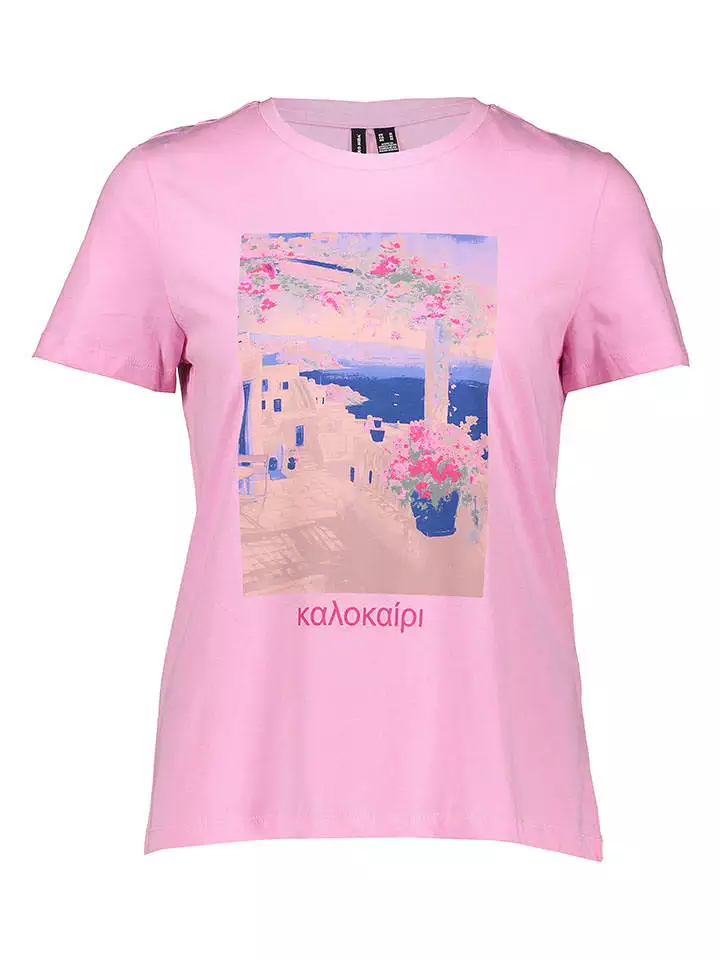 Vero Moda Koszulka w kolorze jasnoróżowym rozmiar: L