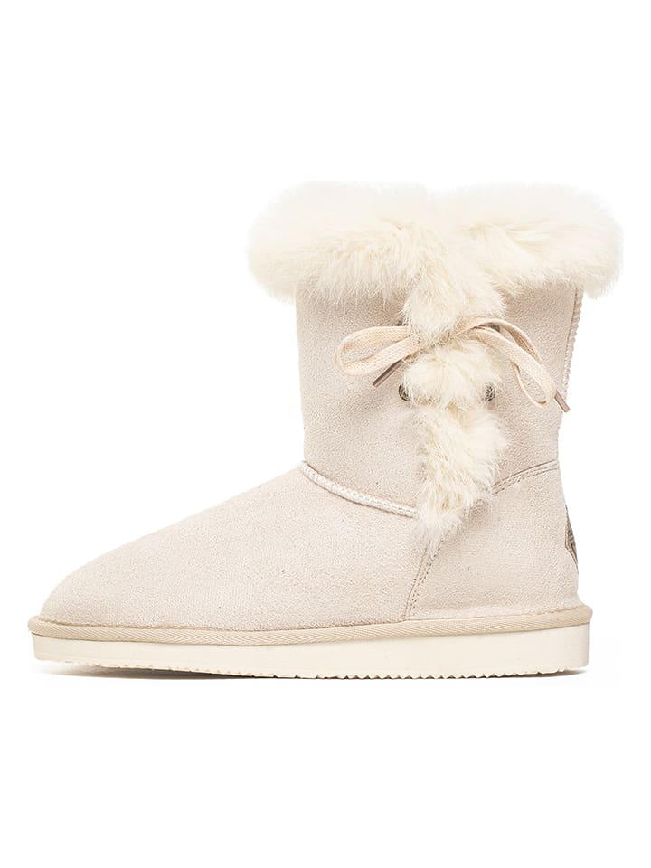 ISLAND BOOT Botki zimowe "Christy" w kolorze kremowym rozmiar: 41