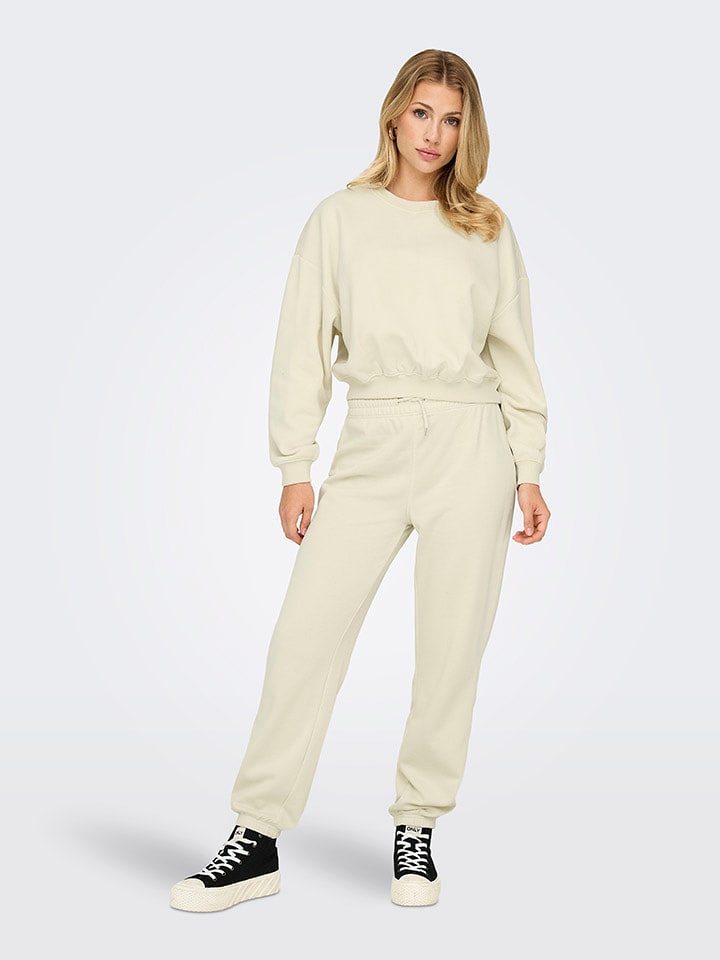 ONLY Bluza w kolorze beżowym rozmiar: XL