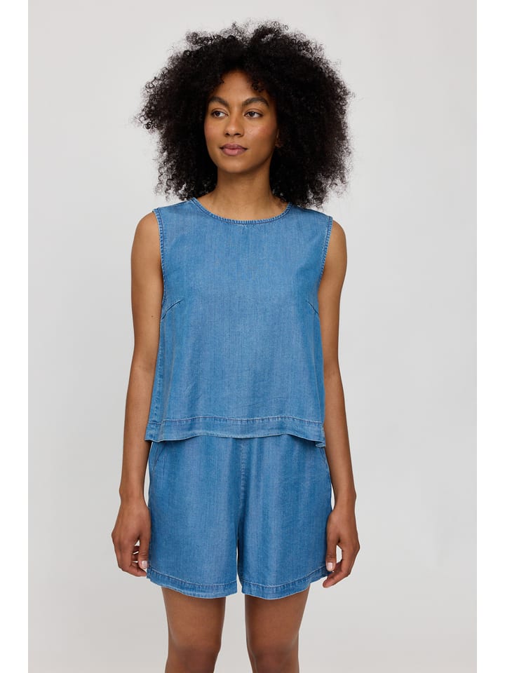 MAZINE Top "Denim" w kolorze niebieskim rozmiar: M