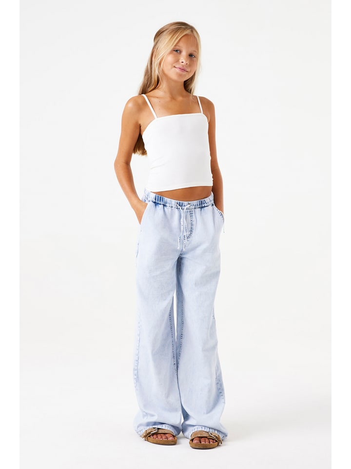 Garcia Dżinsy - Wide leg - w kolorze błękitnym rozmiar: 158