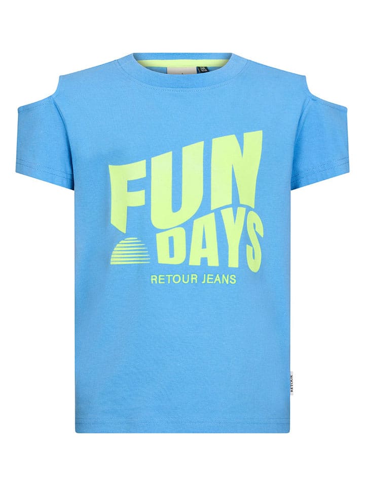 Retour Koszulka "Rosette" w kolorze błękitnym rozmiar: 146/152