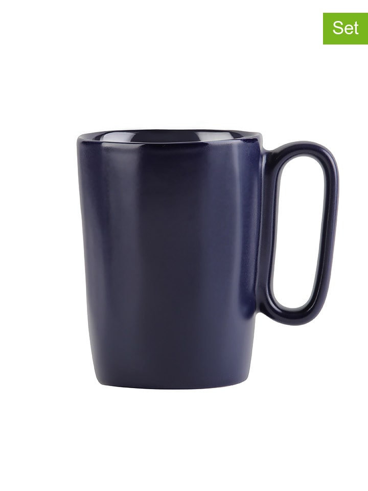 Vialli Design Kubki (2 szt.) "Fuori" w kolorze granatowym - 250 ml rozmiar: onesize