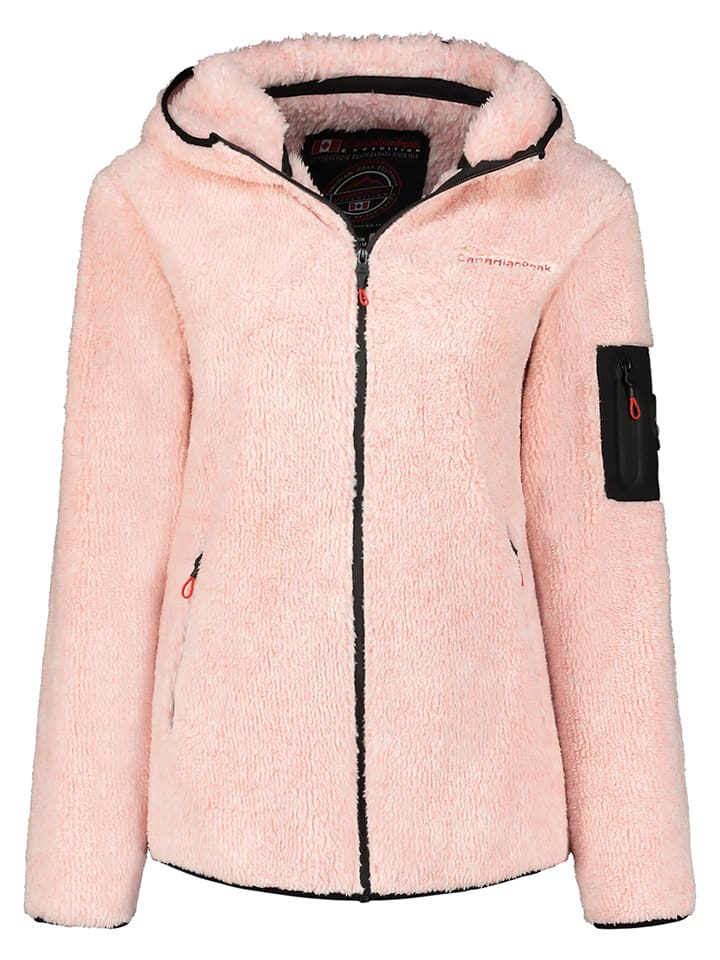 Canadian Peak Kurtka polarowa "Ulebeak" w kolorze jasnoróżowym rozmiar: S