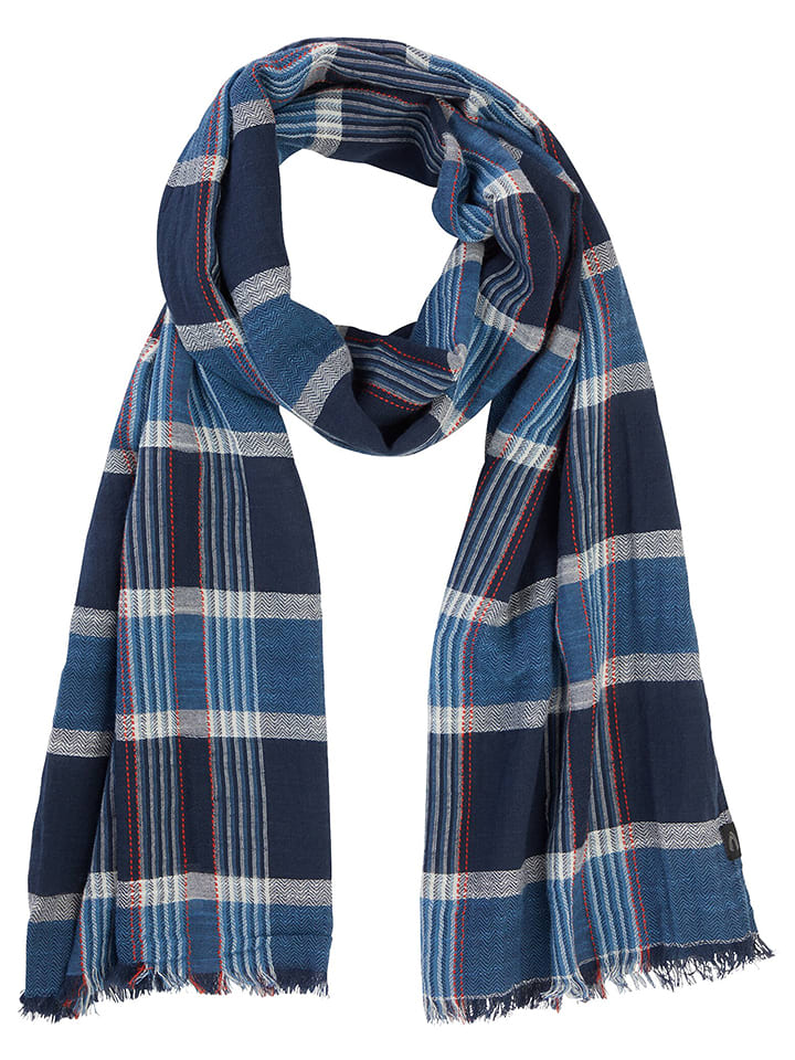 Camel Active Szal w kolorze niebiesko-czerwonym rozmiar: onesize