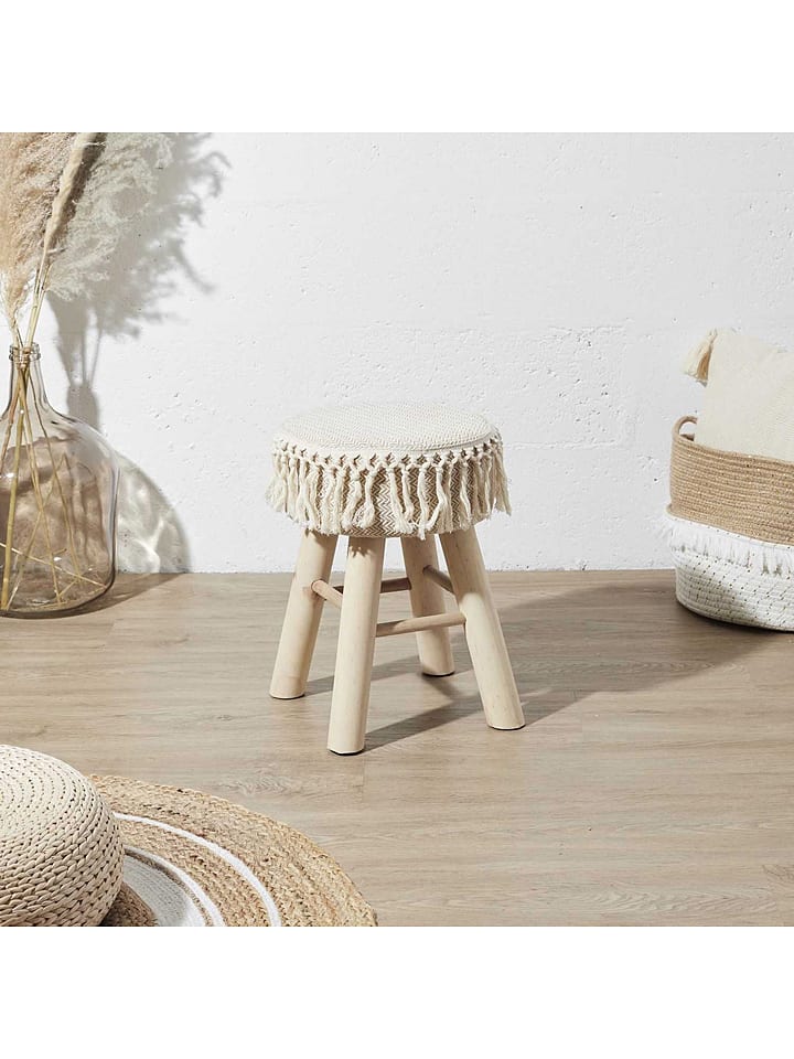 Ethnical Life Puf w kolorze kremowym - 28 x 40 cm rozmiar: onesize