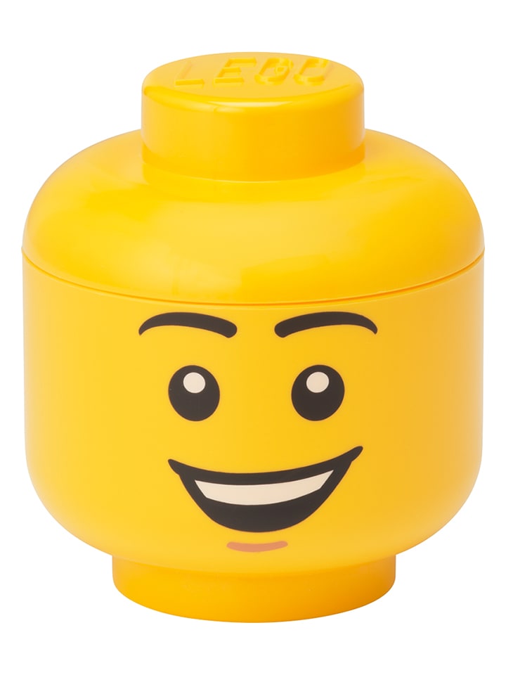 LEGO Pojemnik "Happy Boy" w kolorze żółtym - wys. 11,5 x Ø 10,2 cm rozmiar: onesize