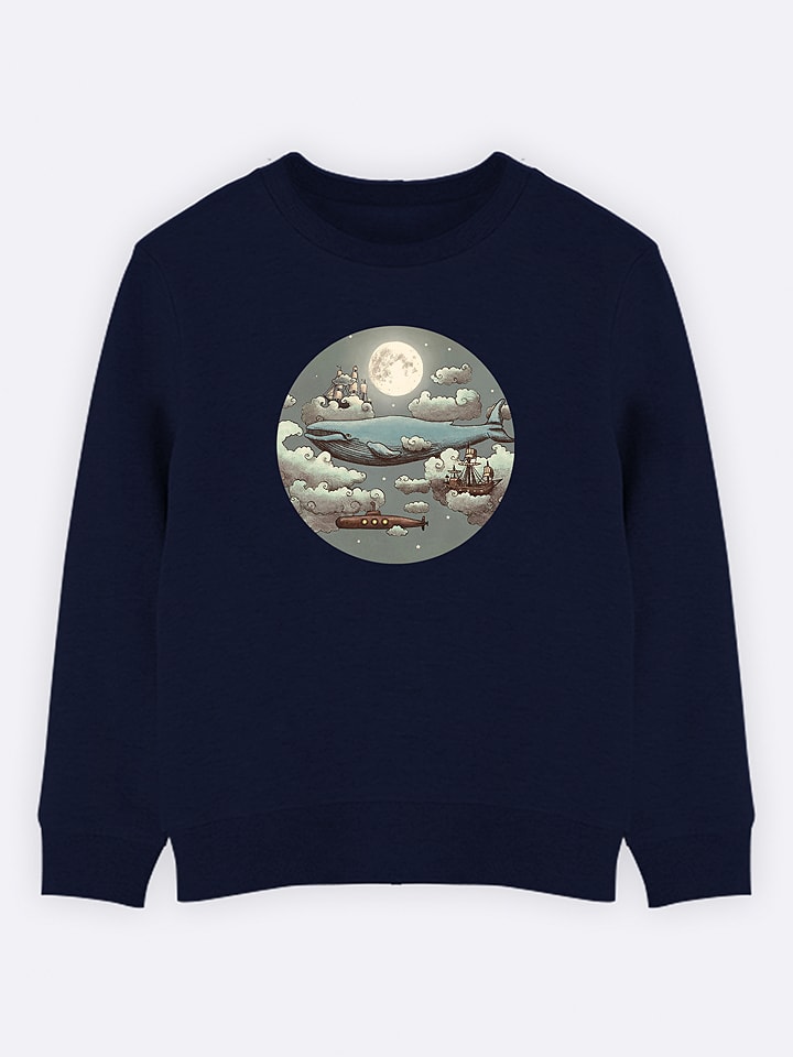 WOOOP Bluza "Ocean meets Sky" w kolorze granatowym rozmiar: 152
