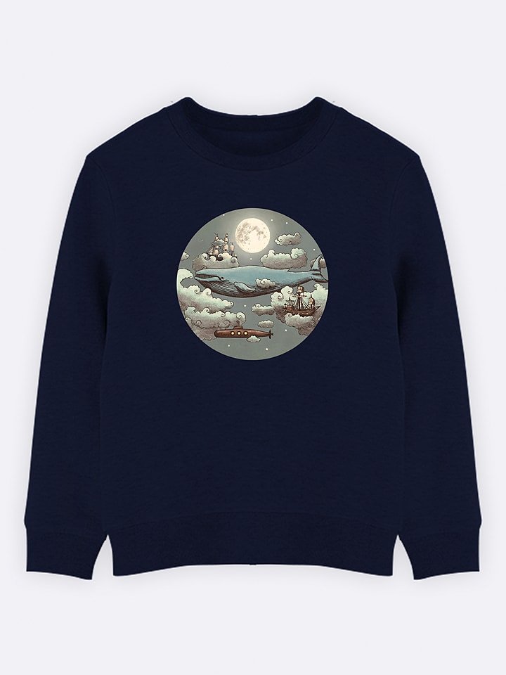 WOOOP Bluza "Ocean meets Sky" w kolorze granatowym rozmiar: 152