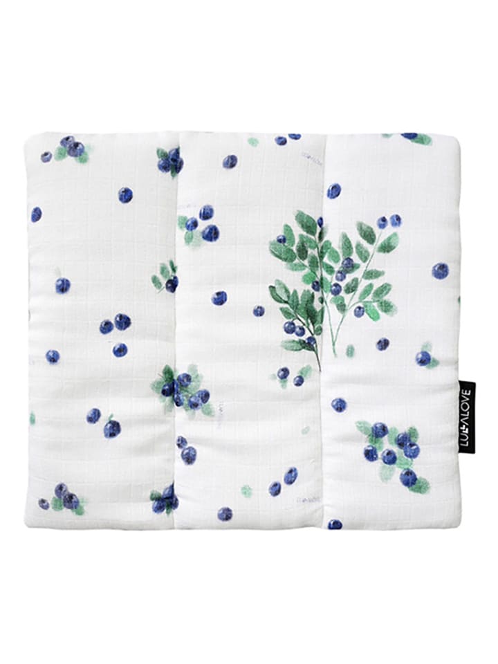 Lullalove Poduszka muślinowa "Berries" w kolorze białym rozmiar: 25x30 cm