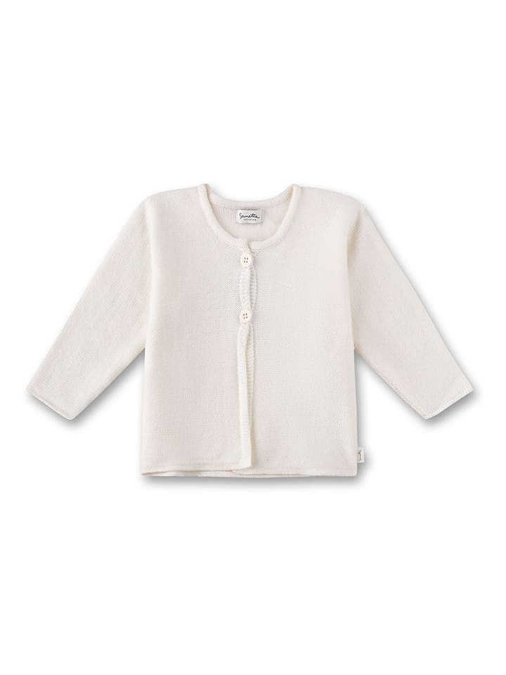 Sanetta Kidswear Wełniany kardigan w kolorze kremowym rozmiar: 62