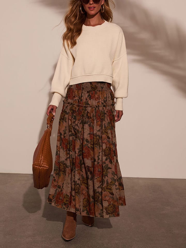 Milan Kiss Spódnica w kolorze jasnobrązowym rozmiar: M