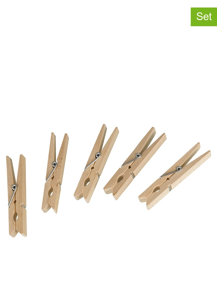 Wenko Klamerki (100 szt.) w kolorze jasnobrązowym - wys. 7 cm rozmiar: onesize